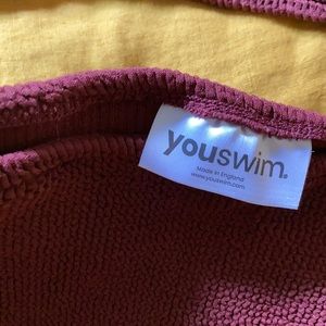 Youswim poise high waist two piece in Garnet